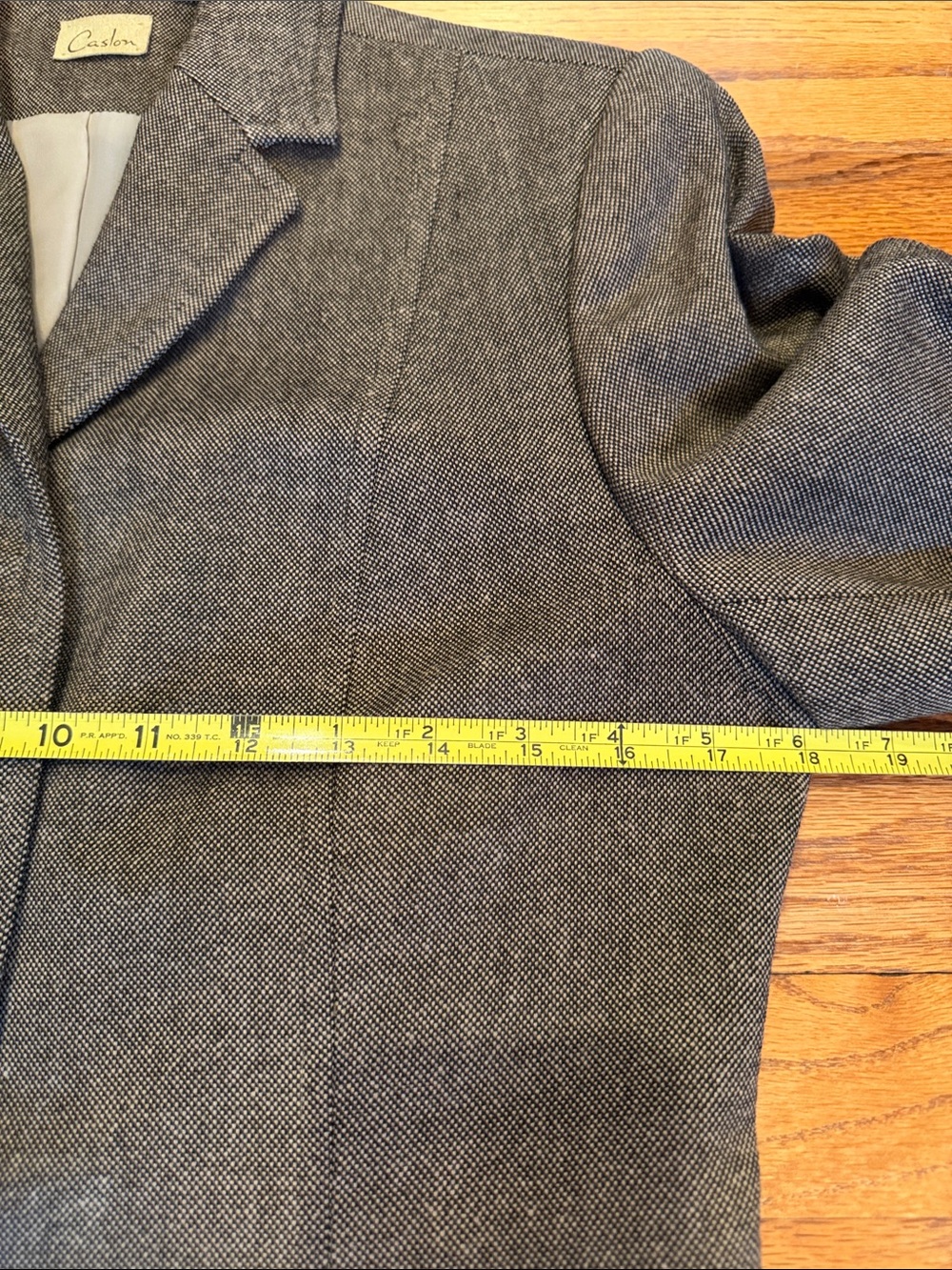 CaslonTailordTweedAutumTrendingBlazerSkirtSuitSharpFlatteringSilhouttePristine8P - Picture 11 of 16